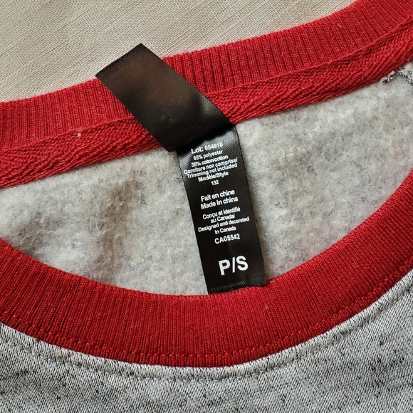 Canada Halifax Initial Attraction Sweatshirt Fuzzy & Cozy Raglan Heathered - Picture 10 of 14